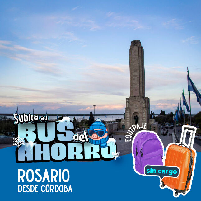 pasajes a Rosario desde Córdoba